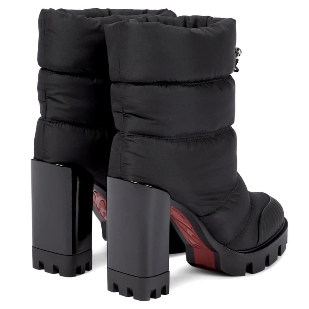 LOUIS VUITTON Women's Black Oriona Lug 100 Ankle Boots - Picture 1 of 5